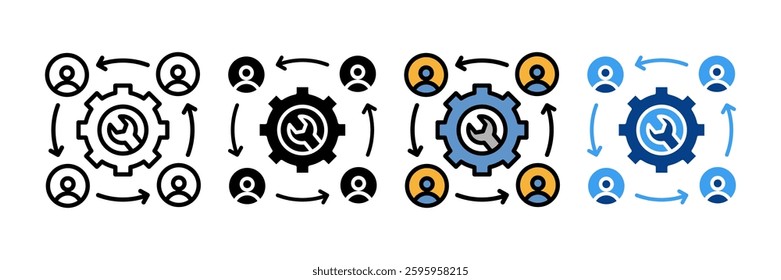 Quality Policy Icon Set Multiple Style Collection