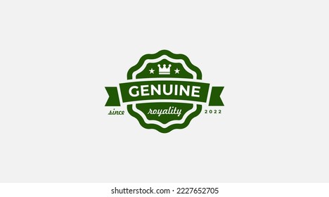 Quality and Premium badge logo design for company