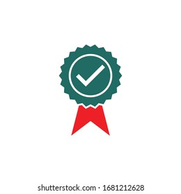 Quality premium icon design. isolated on white background. Approval check sign. vector illustration 