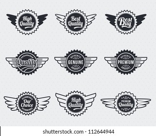 Qualitätslabel - Retro-Vintage-Stil