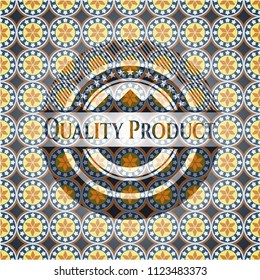 Quality Product arabic emblem. Arabesque decoration.