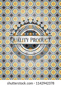 Quality Product arabic emblem. Arabesque decoration.