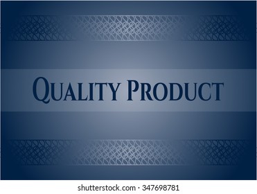 Quality Product banner or poster