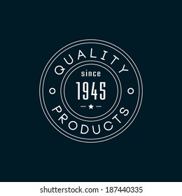 Quality products minimal label