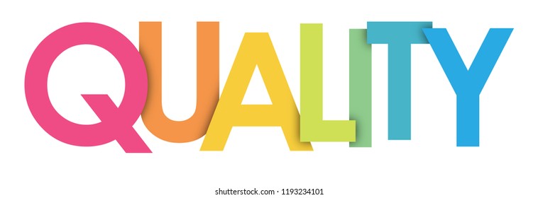 QUALITY rainbow letters banner