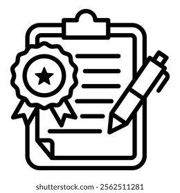 Quality Records Icon Element For Design