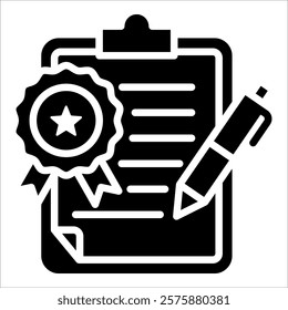 Quality Records Icon Element For Design