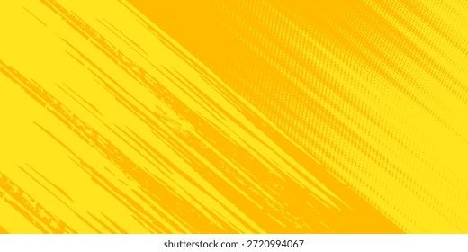 Qualität Retro Comic gelber Hintergrund Rastergradient Halbton Stock Vektor Textur