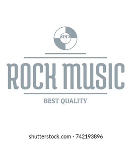 Quality rock music logo. Simple illustration of quality rock music vector logo for web