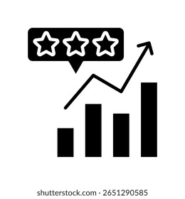 Quality Score Icon Glyph Vector Illustration