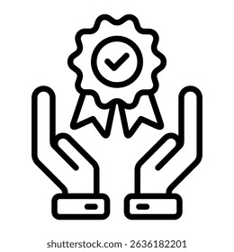 Quality Service Icon Element For Design