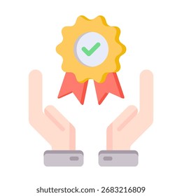 Elemento del icono del servicio de calidad para el diseño