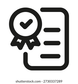 Icono de línea profesional de servicios de calidad. Icono del Vector de la línea del Profesional con concepto moderno de la satisfacción del Cliente, diseño limpio mínimo del contorno y símbolo escalable de la excelencia
