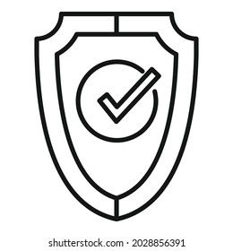 Umrandungsvektor des Qualitätsschilds Bürgschaft überprüfen. Safe markieren