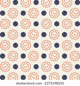 Quality sign repeating pattern beautiful vector illustration background