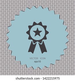 Quality sign, vector icon, web design element