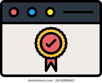 Quality Site Line Vector Icon Design