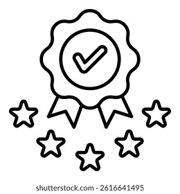 Quality Standard Icon Element for Design