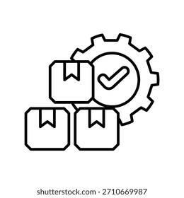 Ícone padrão de qualidade com ilustração de estoque de vetor de fundo branco