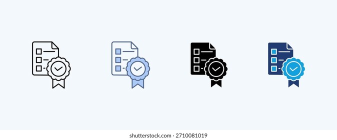 Vetor de Ilustração de Ícone Múltiplo Padrão de Qualidade