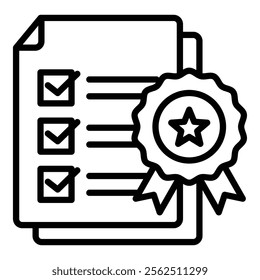 Quality Standards Icon Element For Design