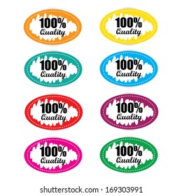 Quality stickers, labels - vector.
