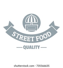 Quality street food logo. Simple illustration of quality street food vector logo for web