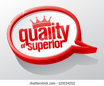 Quality of superior shiny glass speech bubble.