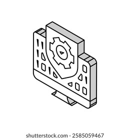 quality testing tool work isometric icon vector. quality testing tool work sign. isolated symbol illustration