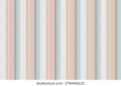 Quality textile fabric vector, site texture lines seamless. November background pattern vertical stripe in white and orange colors palette.