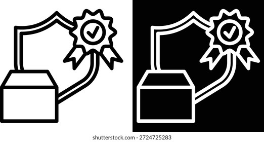 Versión de dos tonos de calidad en fondo blanco y negro