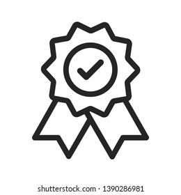 Quality vector icon. Award isolated on white background