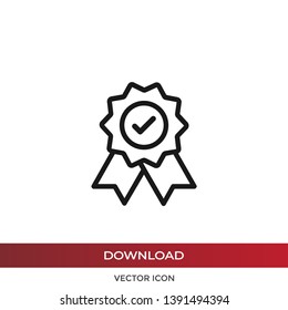 Quality vector icon. Award in modern design style for web site and mobile app