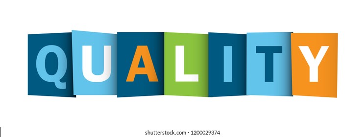 QUALITY vector letters banner