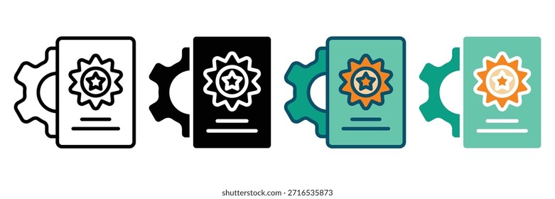 Icono de Web de calidad colección de estilo múltiple