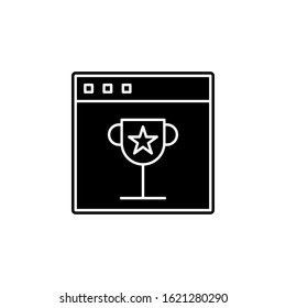 quality web page icon. Simple glyph, flat vector of seo and web optimization icons for ui and ux, website or mobile application