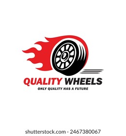 Quality Wheels Logo Design Automotive Logo Auto