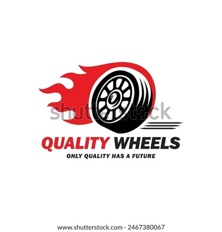 Quality Wheels Logo Design Automotive Logo Car