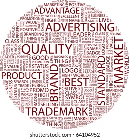QUALITY. Word collage on white background. Illustration with different association terms.