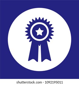 Quality,reward,award, medal,victory symbol icon vector