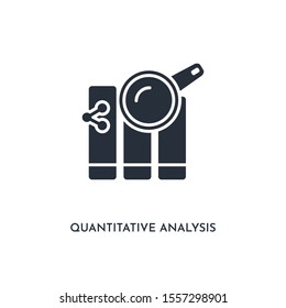 quantitative analysis icon. simple element illustration. isolated trendy filled quantitative analysis icon on white background. can be used for web, mobile, ui.