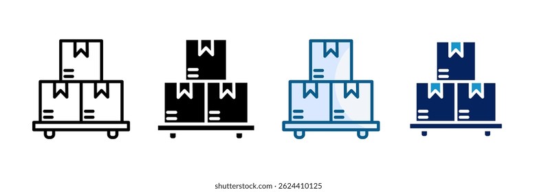 Quantidade Ícone Definir Coleção de Vários Estilos