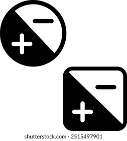 Quantity of light settings for camera icon. flat style.