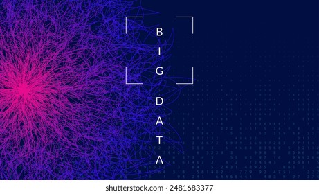 Quantum Background. Concept: intelligent computer research. Cloud of dots for software automation. Analytical patterns for global energy. Tech Background.