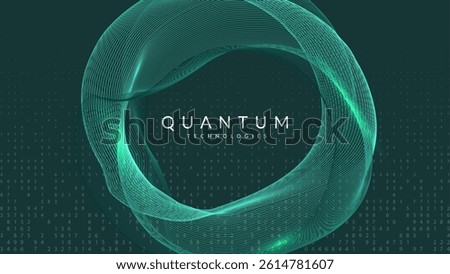 Quantum Background. Innovation concept for intelligent learning. Visual network on the backdrop of software engineering. Mobile analytics for global information security. Technolog Background.