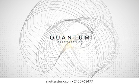 Quantum Background. Science vector: digits of the future. Partial banner as a cover for cloud computing. Analytical patterns for global energy. Big Data Background.