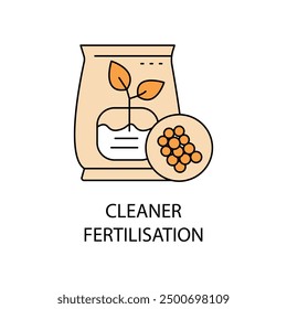 Fertilización Quantum Cleaner: Icono avanzado de Tecnología de fertilización cuántica con trazo editable.