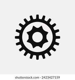 Quantum Cog gear icon - Simple Vector Illustration