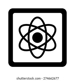 Quantum computer chip flat vector icon for apps and websites