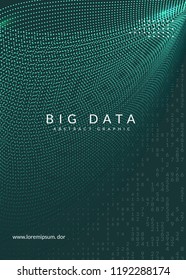 Quantum computing background. Technology for big data, visualization, artificial intelligence and deep learning. Design template for computing concept. Abstract quantum computing backdrop.